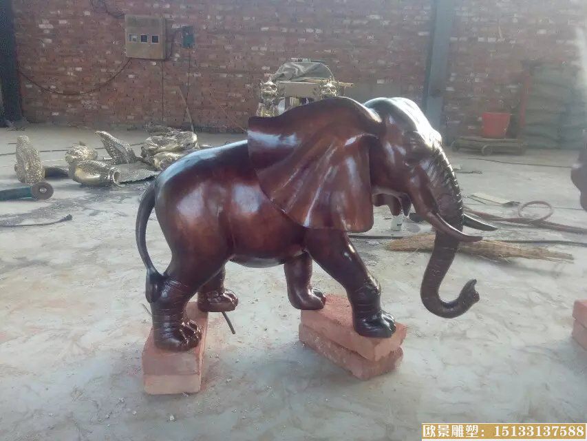 大象铜雕塑1
