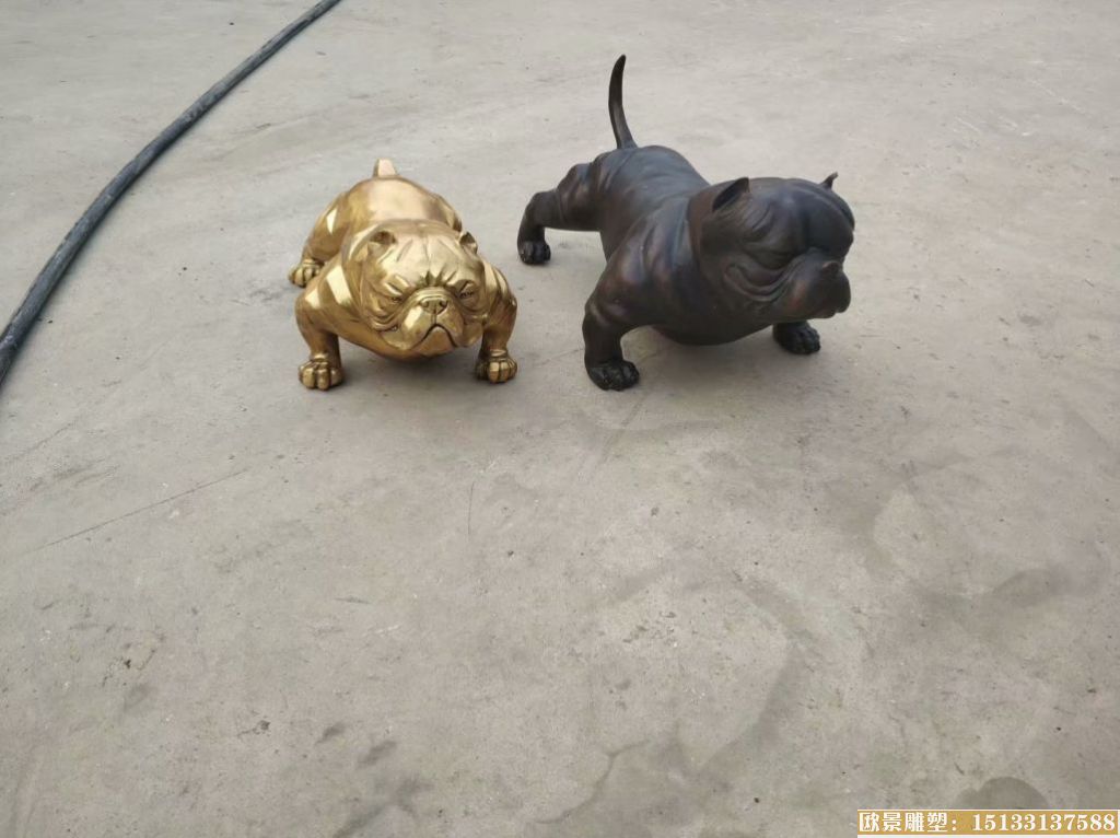 名犬铜雕塑1