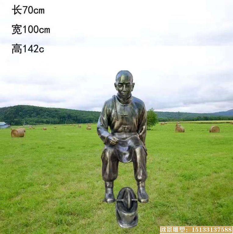 中医文化人物雕塑 玻璃钢人物雕塑