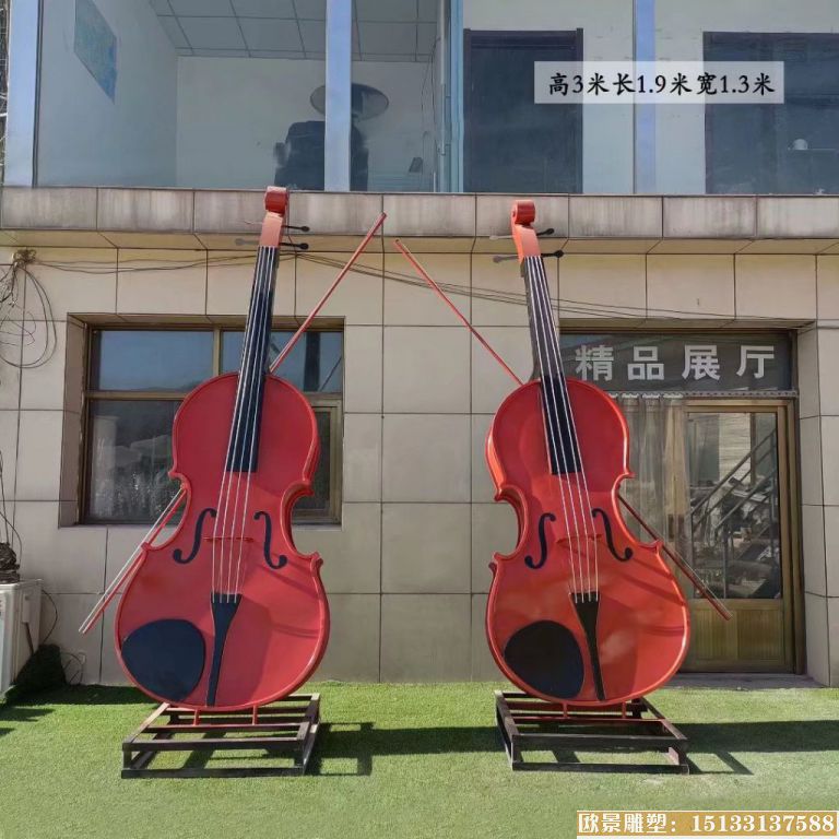 大提琴雕塑5
