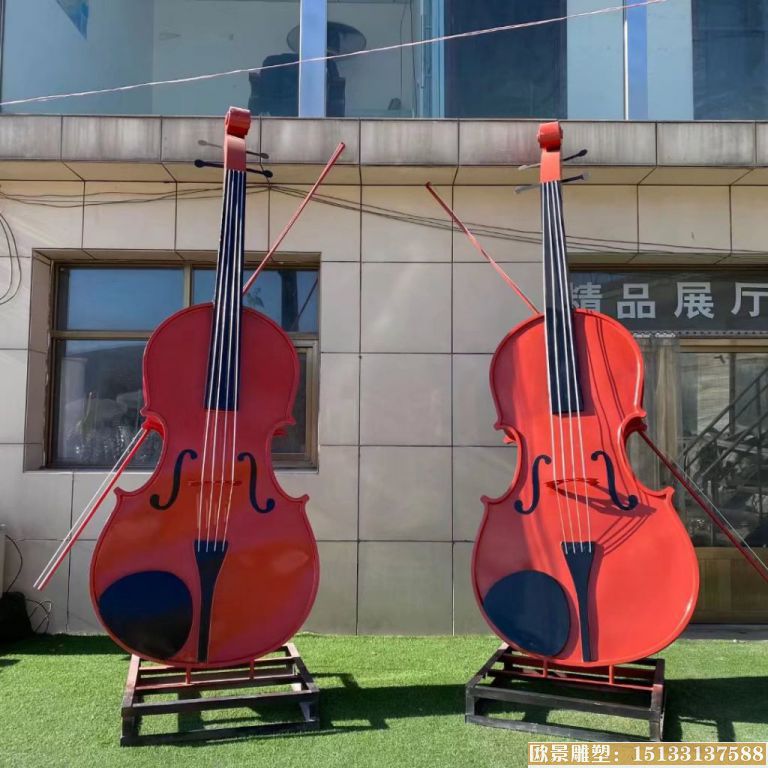 大提琴雕塑4