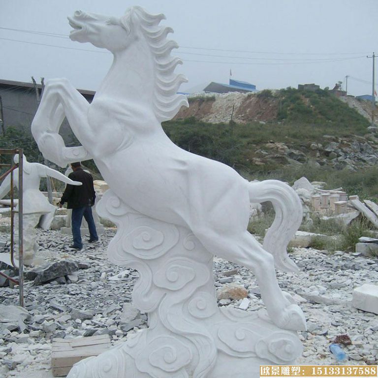 厂家定制石材动物马雕塑 
