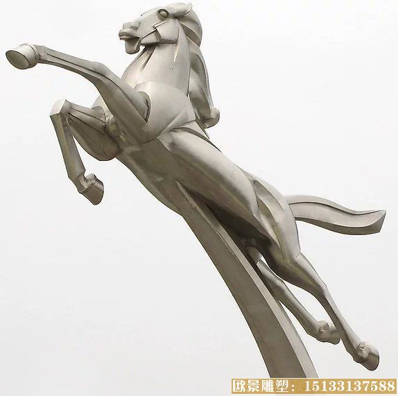 奔马制作 不锈钢动物马雕塑制作厂家