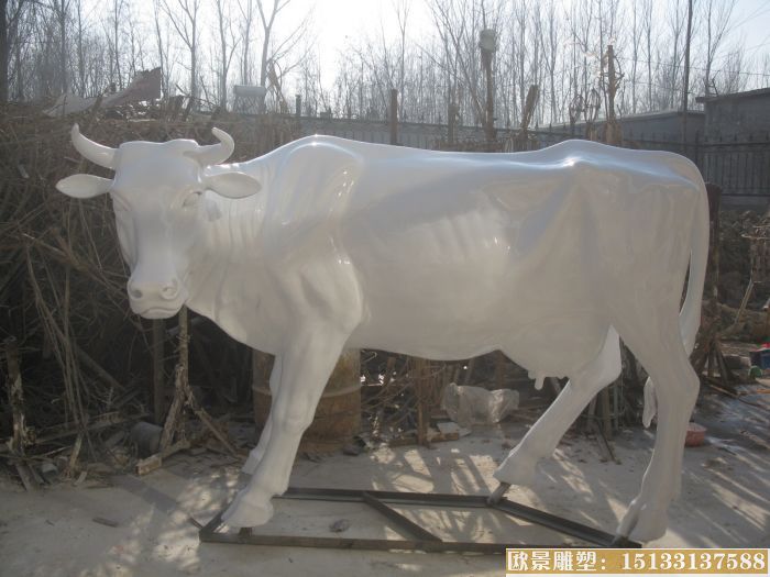 玻璃钢雕塑牛