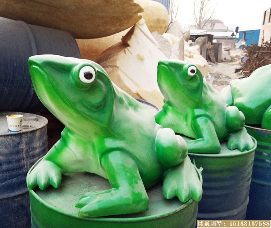 青蛙雕塑 玻璃钢青蛙